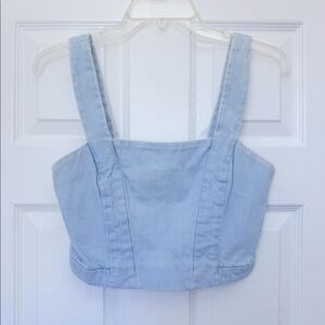 Zara Denim Crop Top